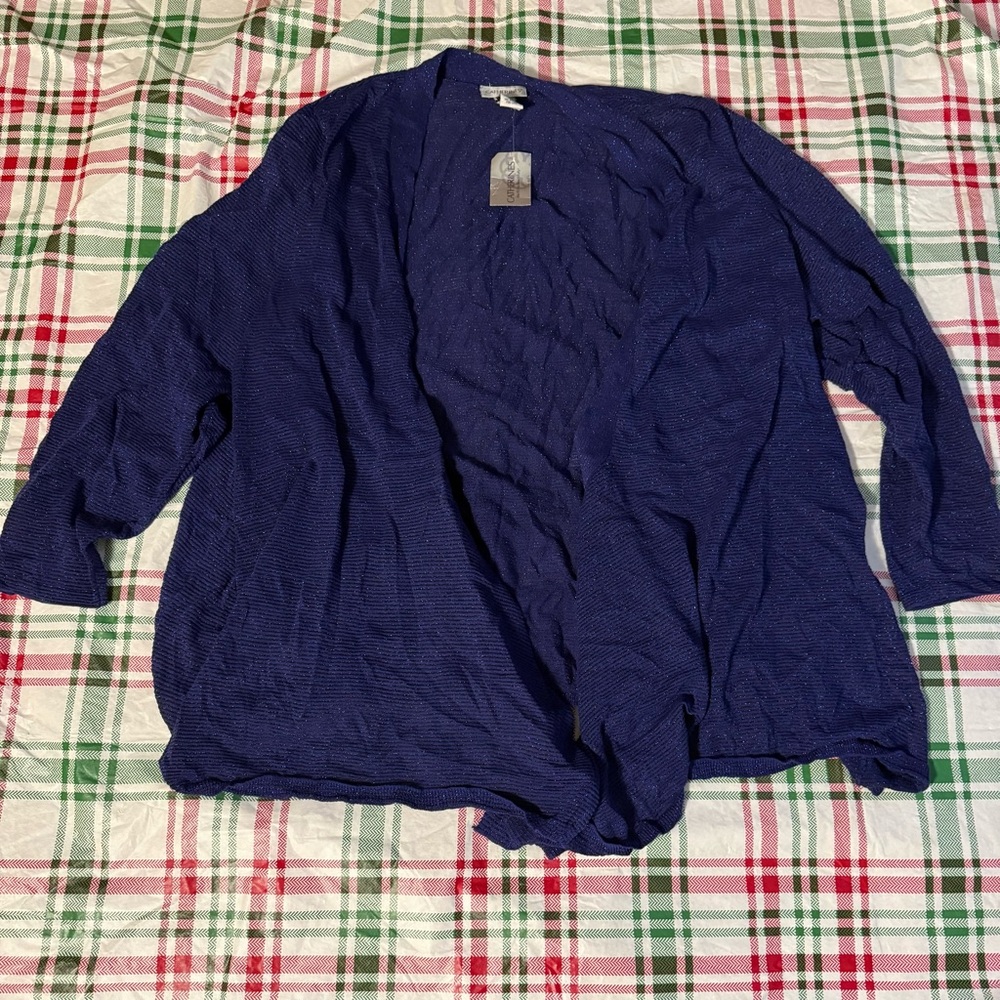 Catherine's Women's 3X Blue Sweater